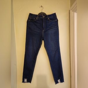 Denim Jeans Size 12, Blue, Rose Curvy Ankle